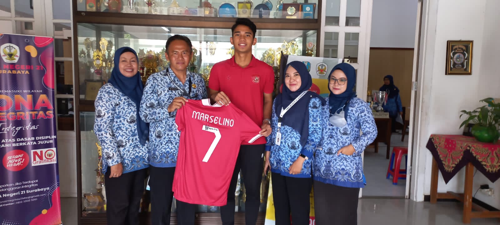 Pemain Persebaya Surabaya dan Timnas Indonesia Marcelino Ferdinan