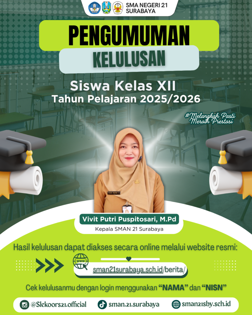 Pengumuman Kelulusan Siswa Kelas XII Tahun Pelajaran 2025/2026